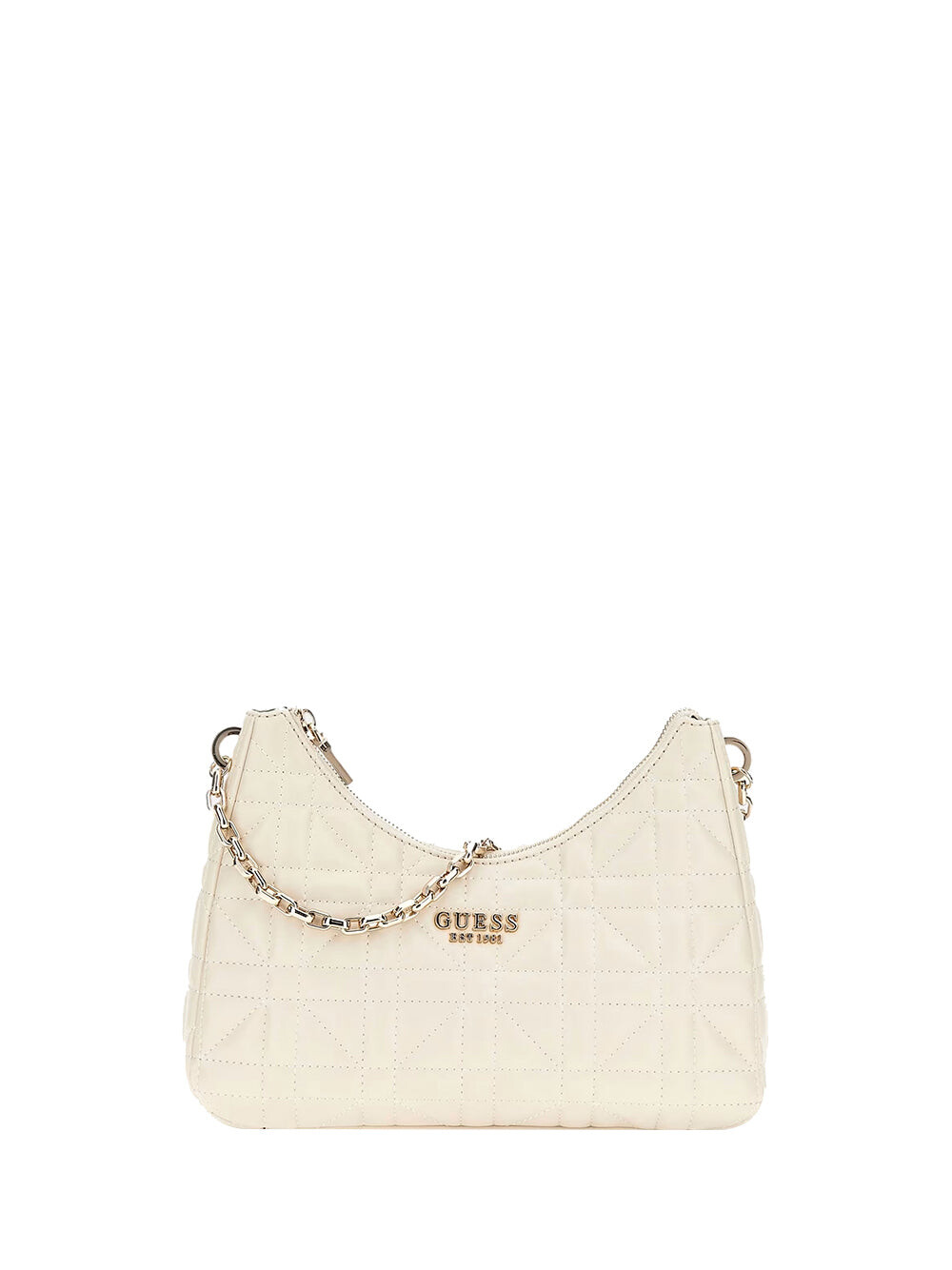 

Женская сумка через плечо кремового цвета Guess
