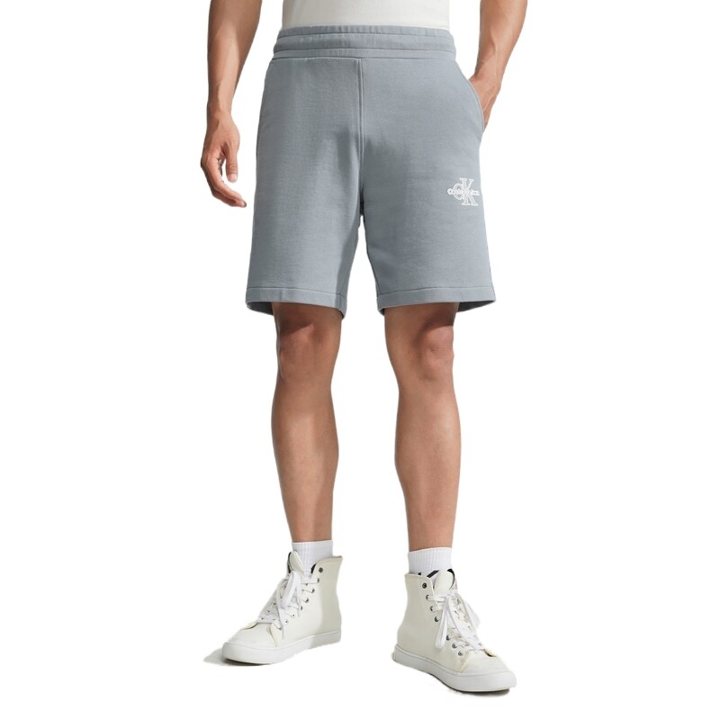 Повседневные шорты мужские серые Calvin Klein, серый — фото 3