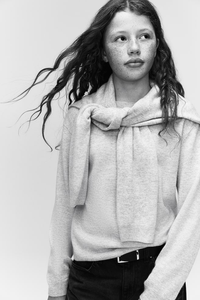 

Свитер из кашемировой смеси H&M, серый