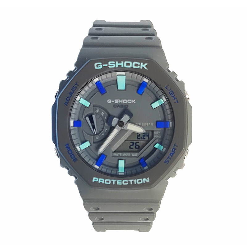 

Мужские часы CASIO Liquid Crystal/Analog Dual Display Series серые