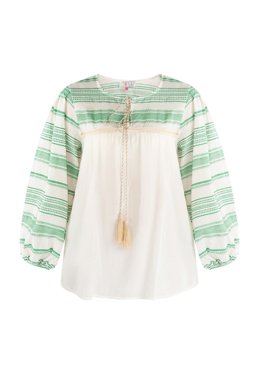 

Блузка IZIA, цвет Beige/Green
