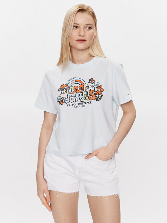 

Футболка свободного кроя Tommy Jeans, синий