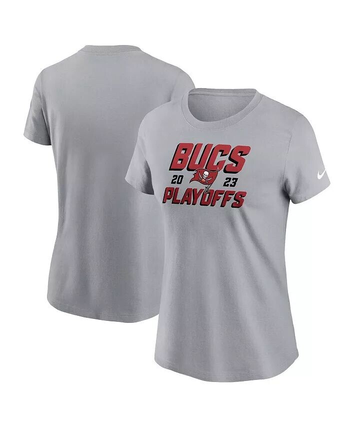 

Женская серая футболка Iconic Tampa Bay Buccaneers 2023 NFL Playoffs Nike, серый