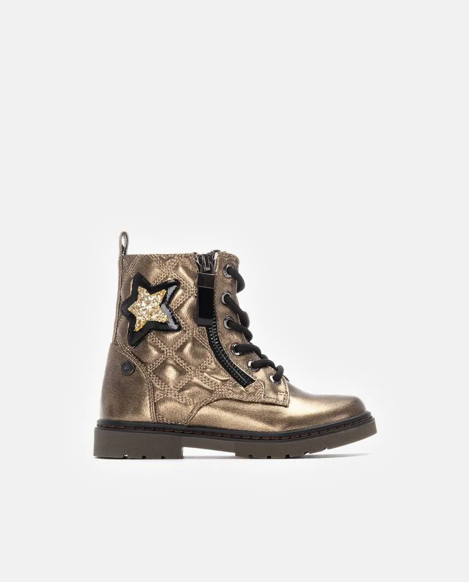 

Детские ботинки с молнией Xti, золотой