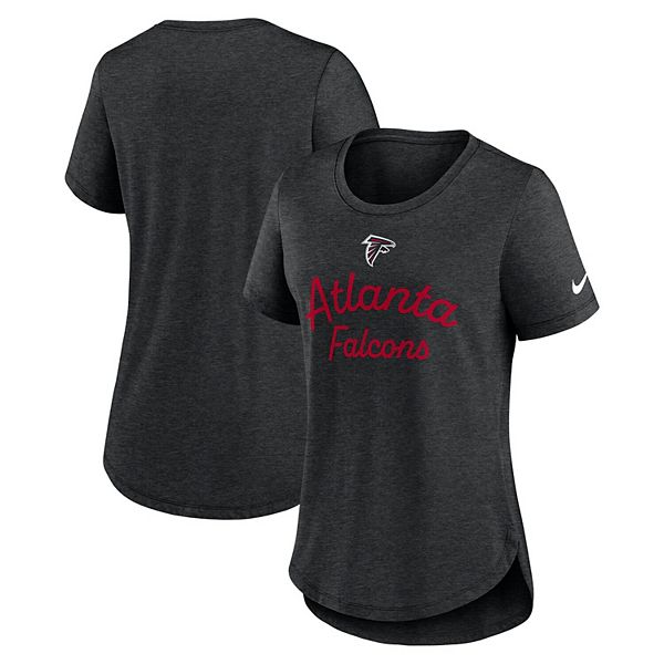 

Женская черная футболка Atlanta Falcons Script Tri-Blend Nike, Черный, Женская черная футболка Atlanta Falcons Script Tri-Blend Nike