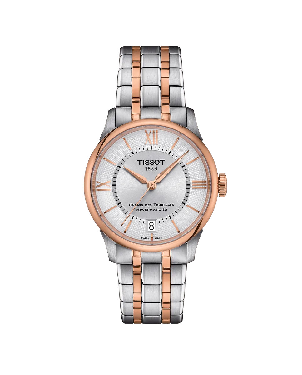 

Женские часы из коллекции Chemin des Tourelles в стальном корпусе Tissot, серебряный