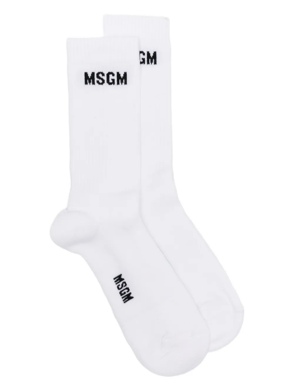 

Носки с жаккардовым логотипом MSGM, белый