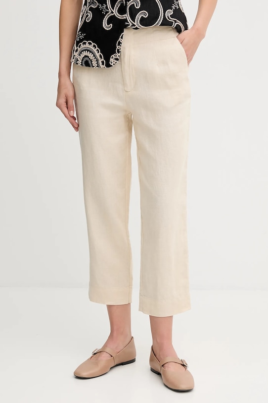 

Льняные брюки Pedro Del Hierro, бежевый