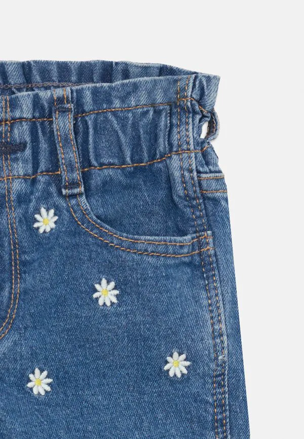 Джинсы babygap с вышитым бумажным пакетом, джинсы прямого кроя. Gap, Stone Blue Denim — фото 3