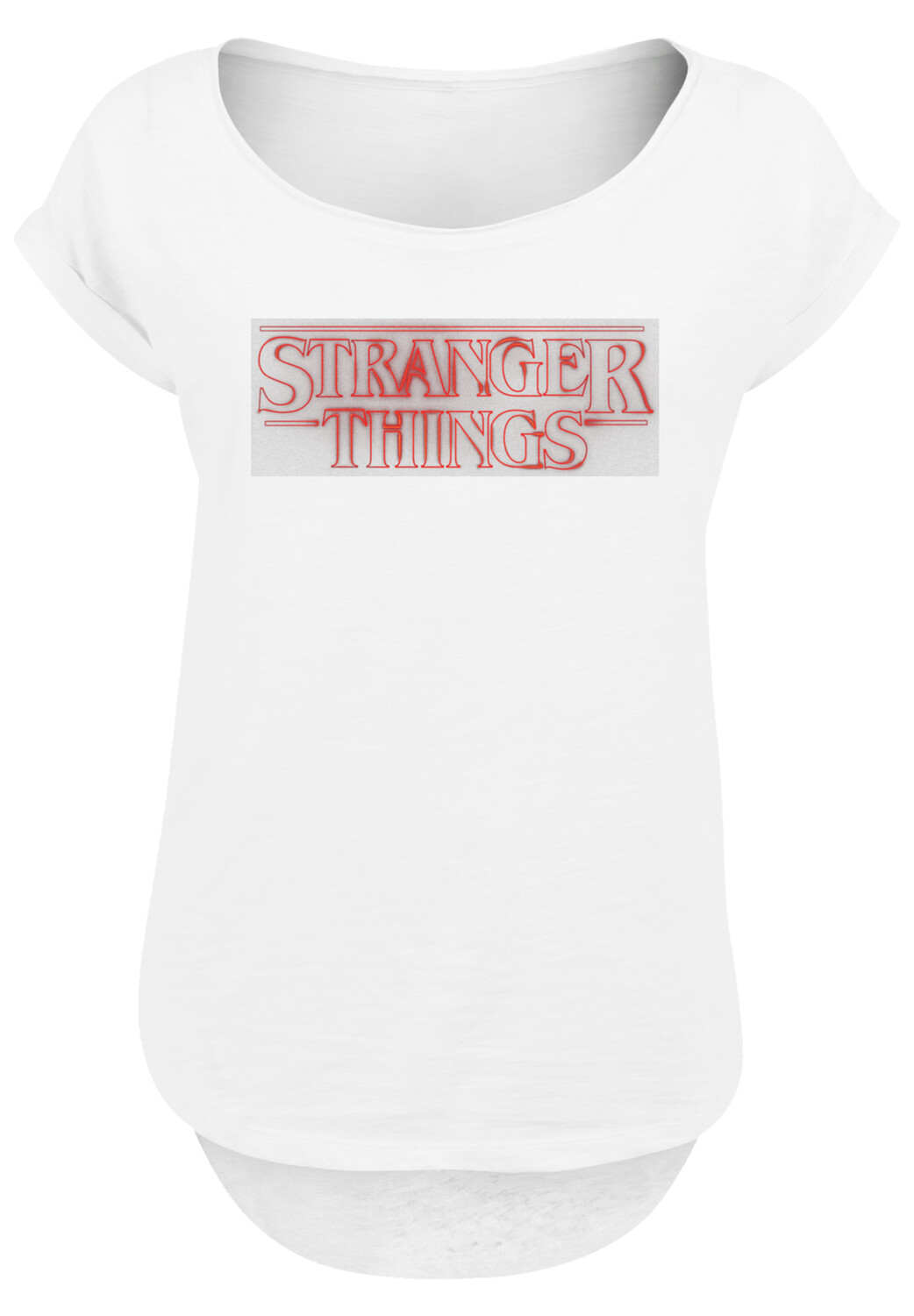 

Футболка F4NT4STIC Stranger Things Glow Logo Netflix TV Series, белый
