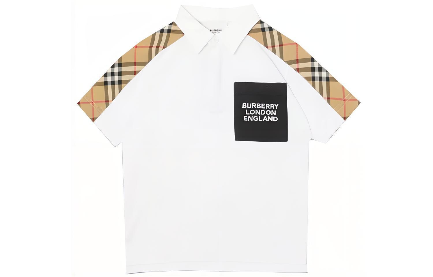 

Футболка детская Burberry, белый / бежевый