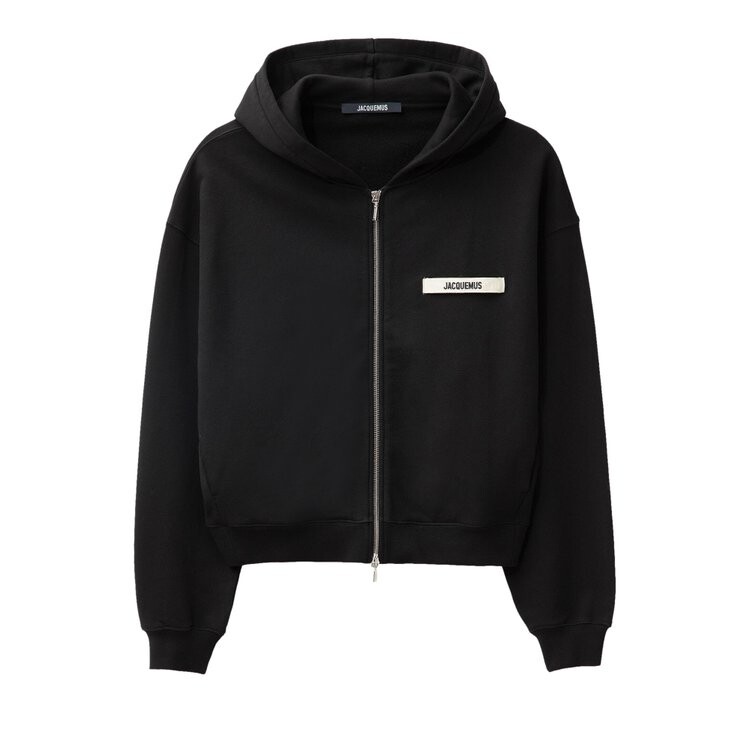 

Худи Jacquemus Le Gros Grain Zip Hoodie, черный