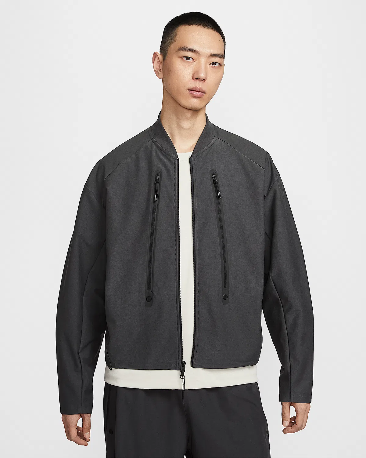 Мужская куртка Nike Tech Dri-FIT Shori Knit, Anthracite/Black
