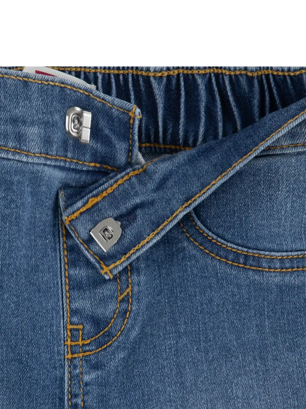 Комплект джинсовых шорт с логотипом Levi'S Kids, красный — фото 4