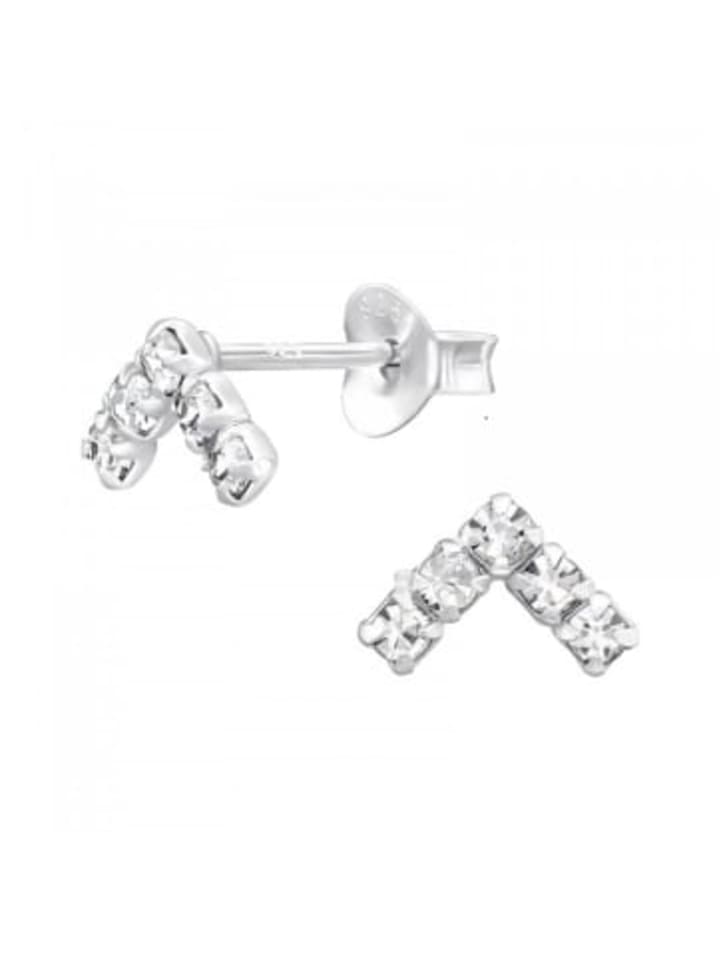 

Alexander York Треугольные серьги-гвоздики с кристаллами из серебра 925 пробы, комплект из 2 штук