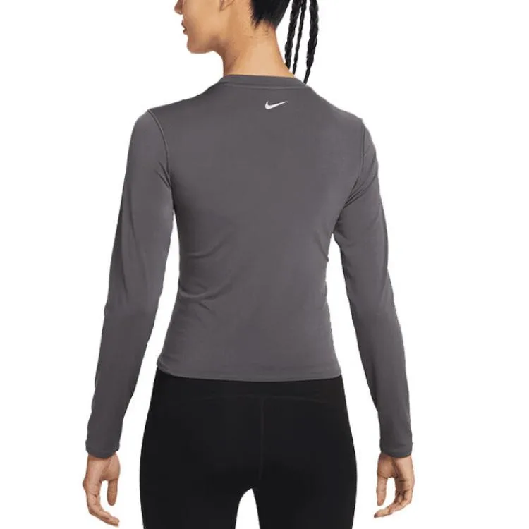 Nike Футболка Pro T Women's Dark Gray Crew Neck — фото 3