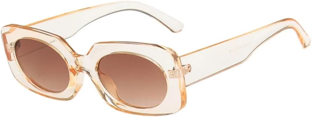 

Солнцезащитные очки с защитой UV400 | Линзы конфетного цвета, маленькая оправа | Для женщин и мужчин, для занятий спортом на открытом воздухе и вождения DSVIGF, Champagne Tea