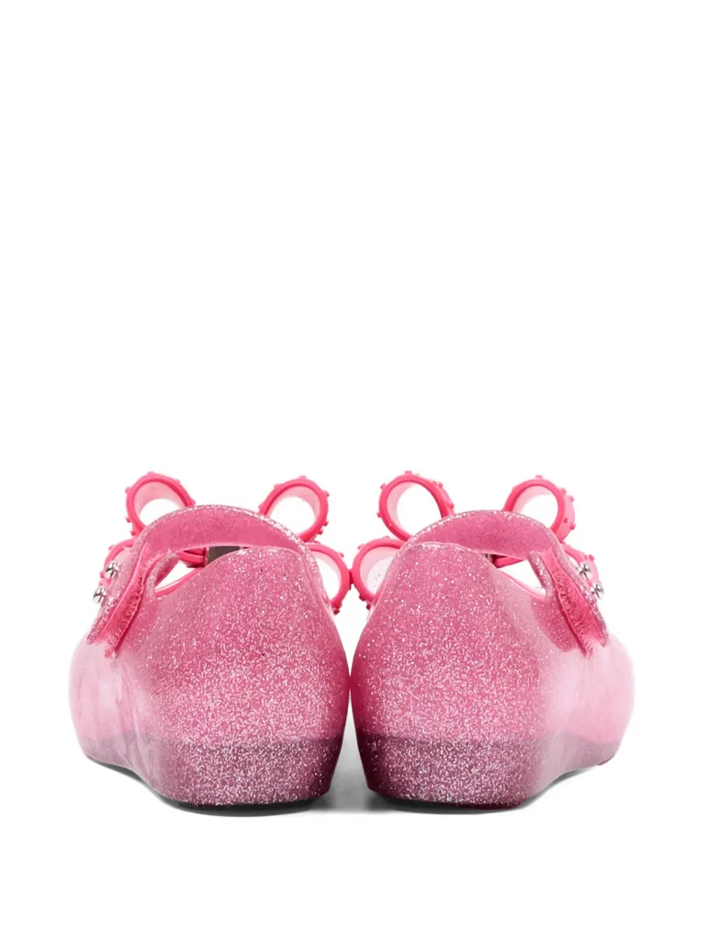 Классические балетки Ultragirl с бантом и блестками Mini Melissa, розовый — фото 3