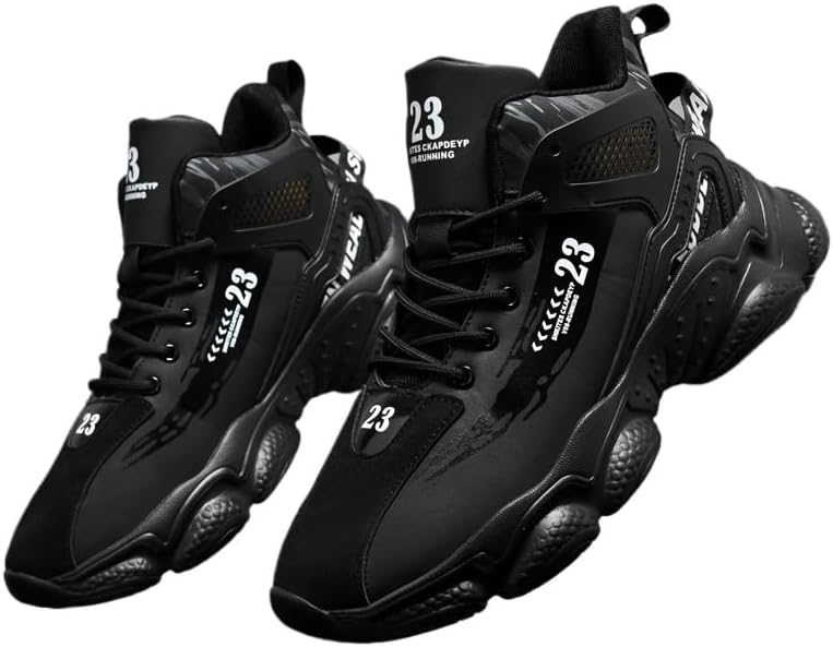 

Платформенные кроссовки с сочетанием цветов, удобные спортивные кроссовки на шнуровке с амортизацией и противоскользящей подошвой, подходят для активного отдыха на свежем воздухе Fmshi, черный