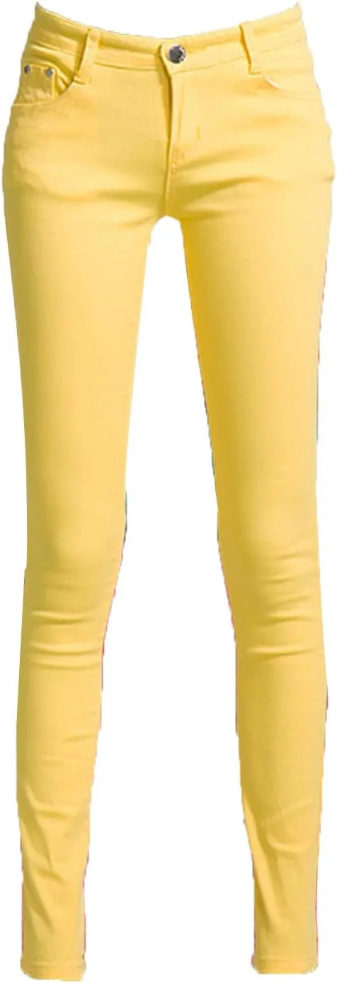 Женские джинсы Mid Rise Pencil Slim Fit Stretch Skinny