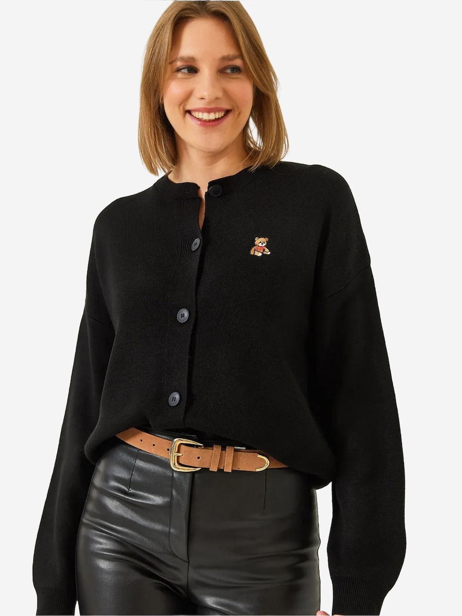 

Вязаный кардиган Bianco Lucci, черный