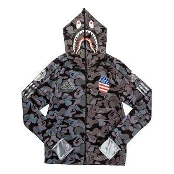 

Толстовка с капюшоном xa bathing ape sb shark hoodie Adidas, черный