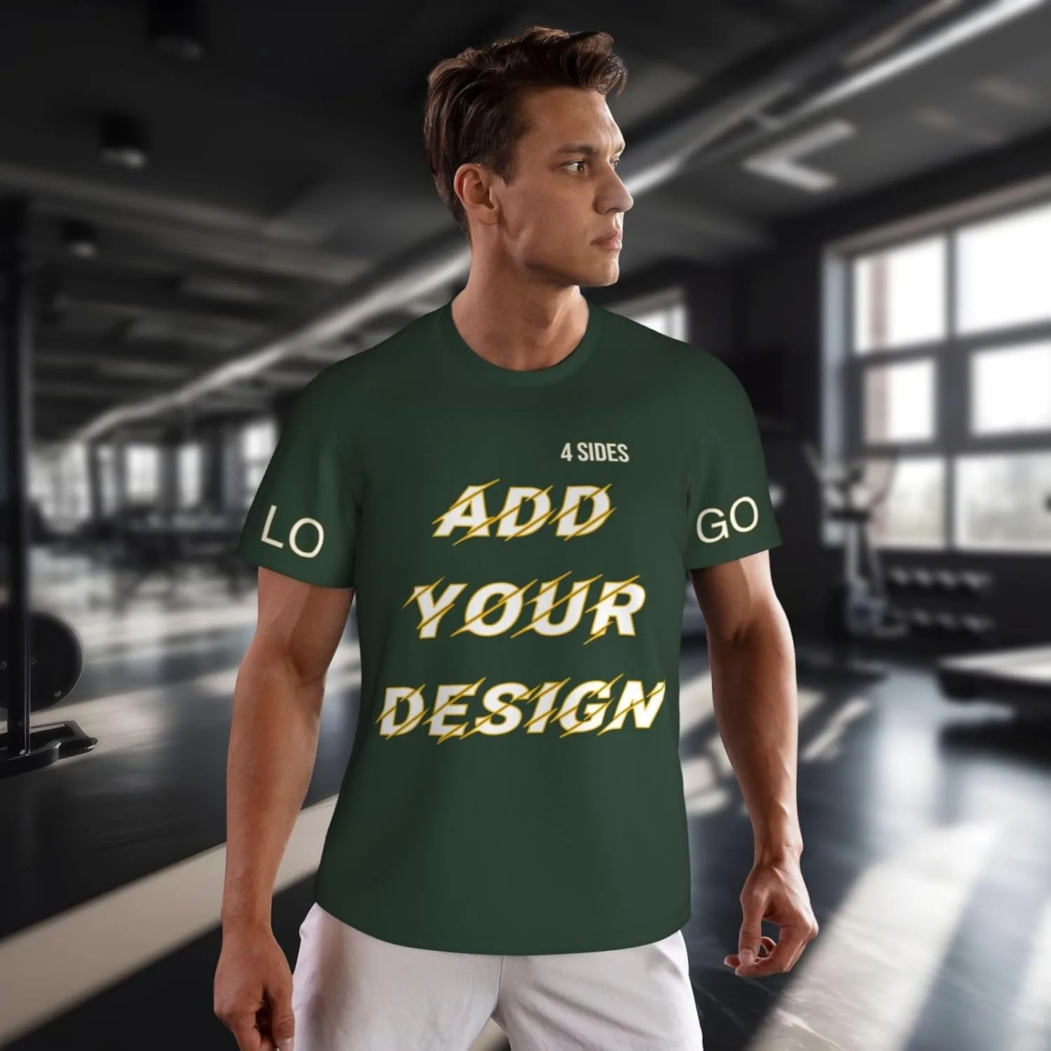 Футболка мужская Custom T Shirts с принтом на 4 сторонах — фото 2