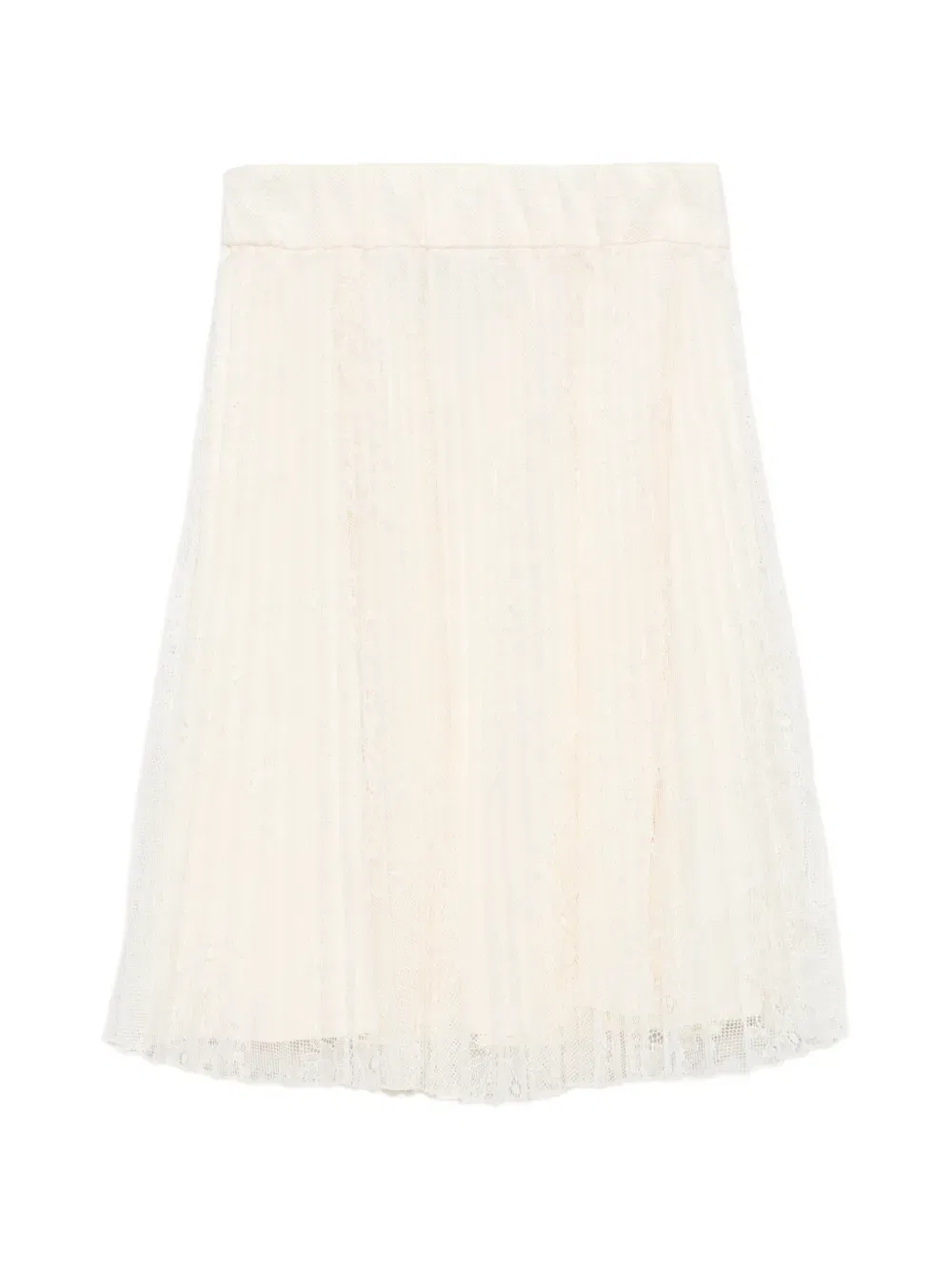 Плиссированная юбка Alberta Ferretti Kids, нейтральный