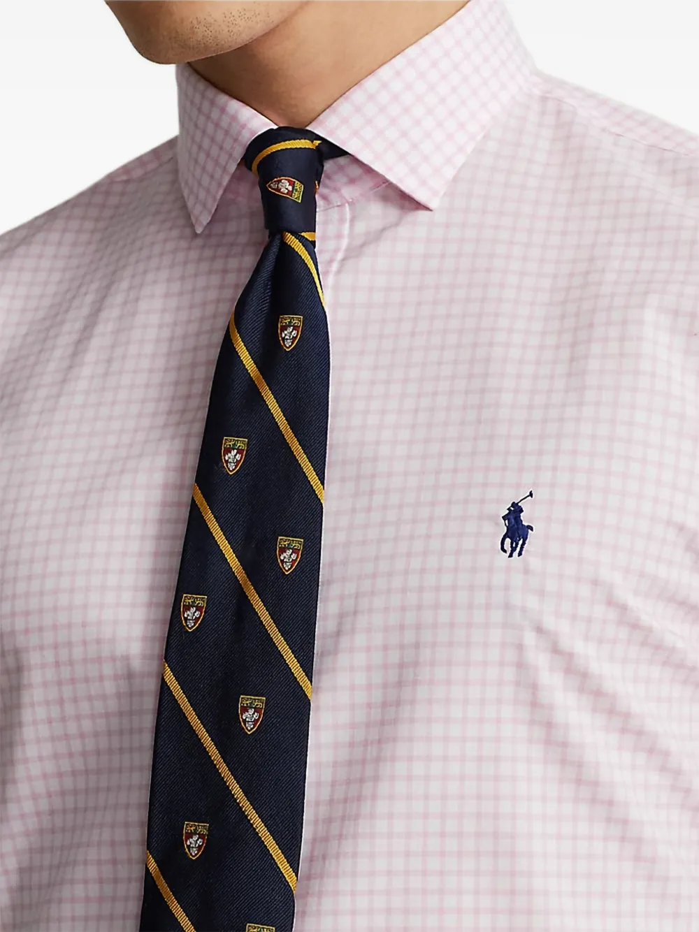 Хлопковая рубашка POLO RALPH LAUREN, розовый — фото 4