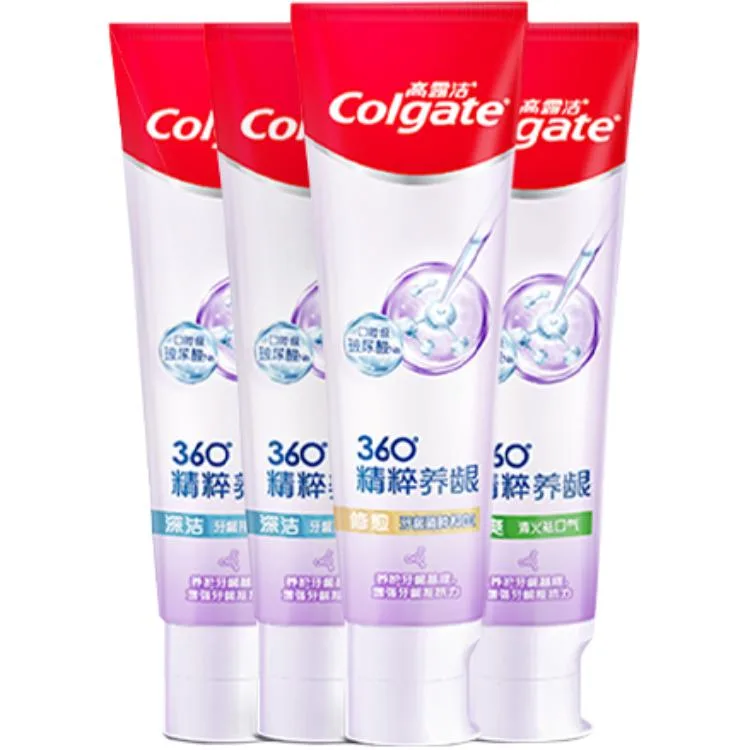 Зубная паста с гиалуроновой кислотой для ухода за деснами COLGATE, Deep Cleansing Toothpaste 120g*2 + Healing Toothpaste 120g + Refreshing Toothpaste 120g