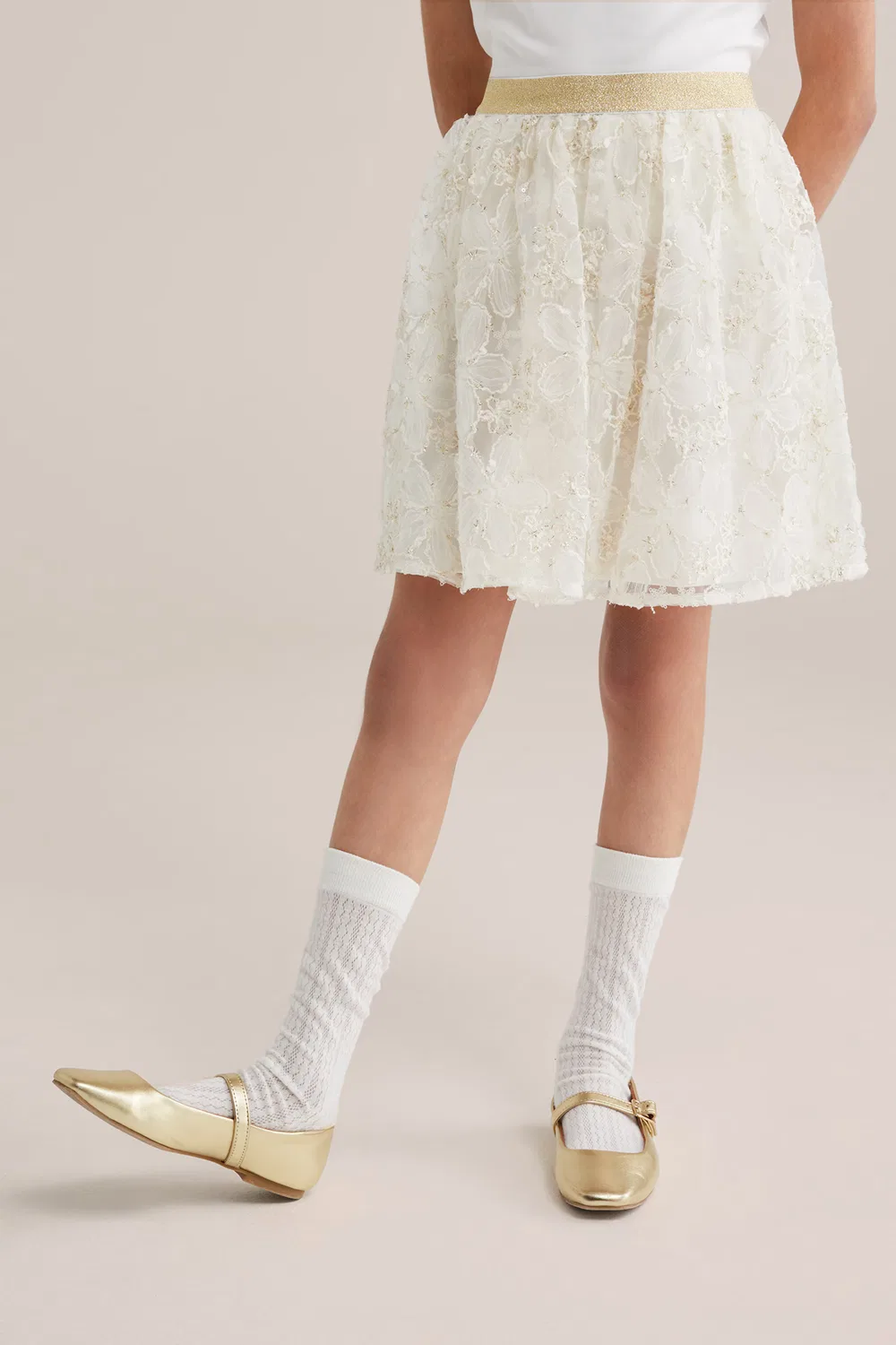 Юбка We Fashion, Ecru — фото 3