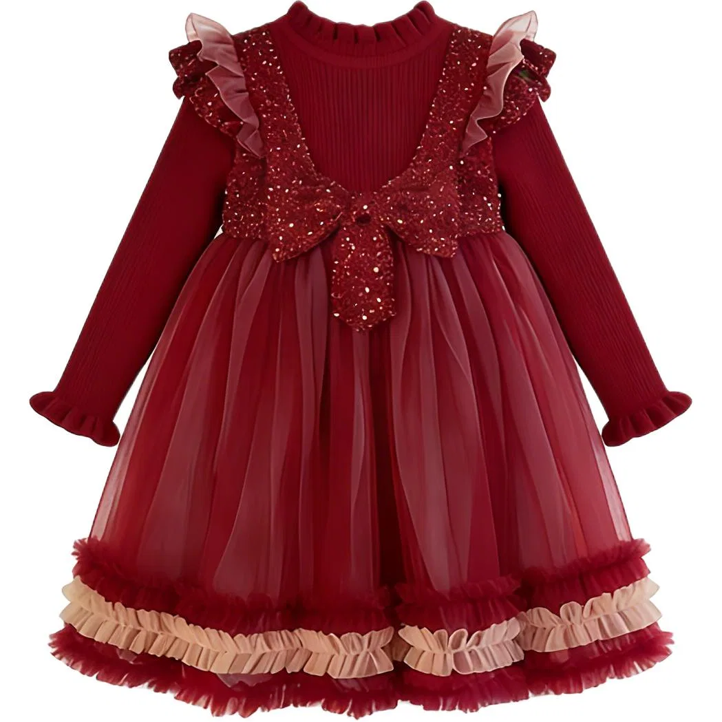 Платье детское Spring Fall Season Kids' Disney, Red