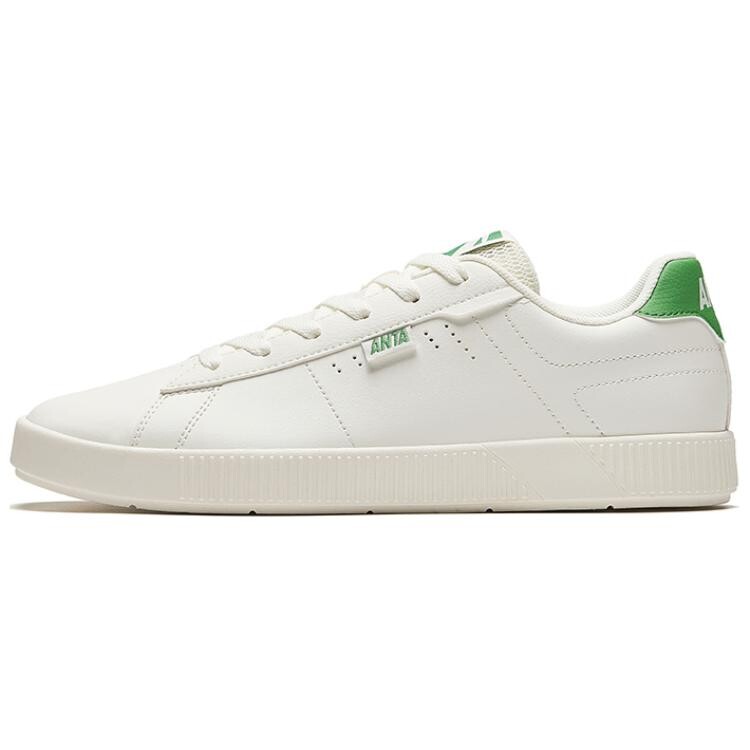 

Кроссовки ANTA Skateboarding Shoes Men Low-top Ivory White/track Green, слоновая кость/зеленый