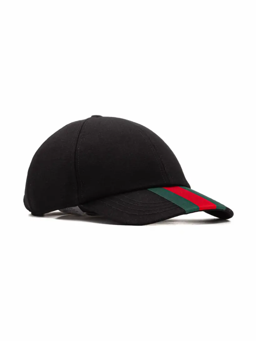 

Шерстяная кепка Web Gucci, черный