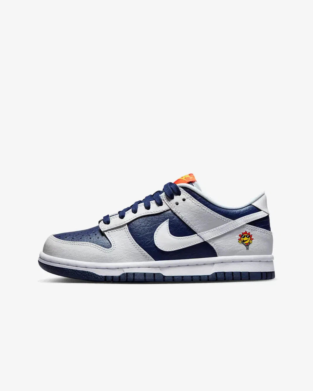 Детские кроссовки Nike Dunk Low 'UV Reactive' FN6968 - темно-синие с серыми вставками HTAT76 — фото 3