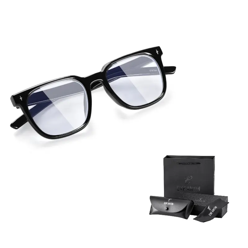 

ENFANTIN Квадратные очки для компьютера унисекс, Black