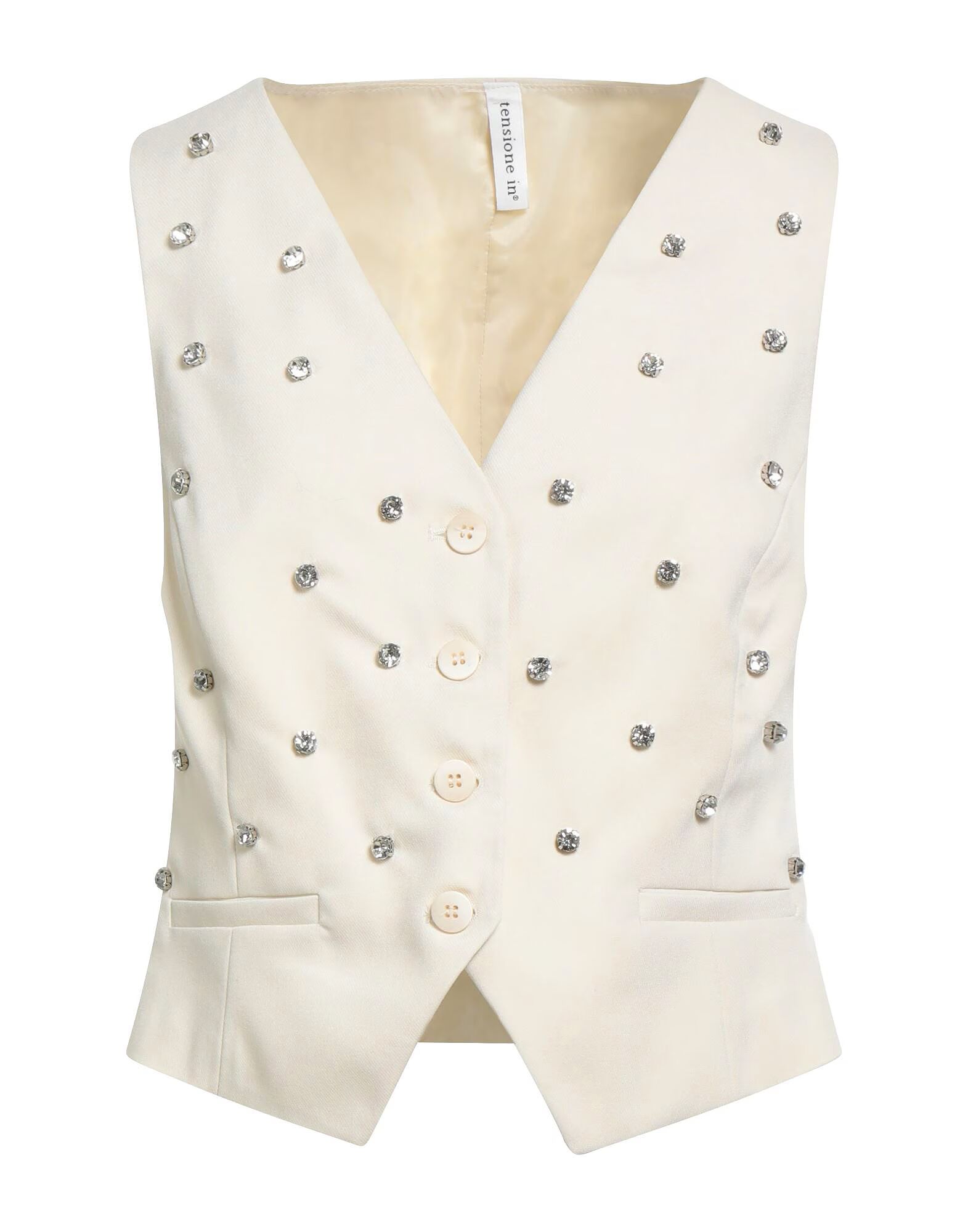 

Жилет, сшитый на заказ Tensione In, кремовый