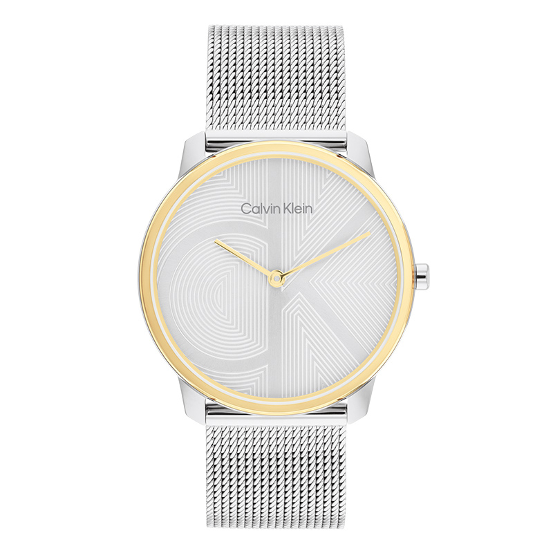 

Calvin Klein Часы Wrist Watch Quartz Movement Steel Strap 40mm Silver Dial Unisex, Silver