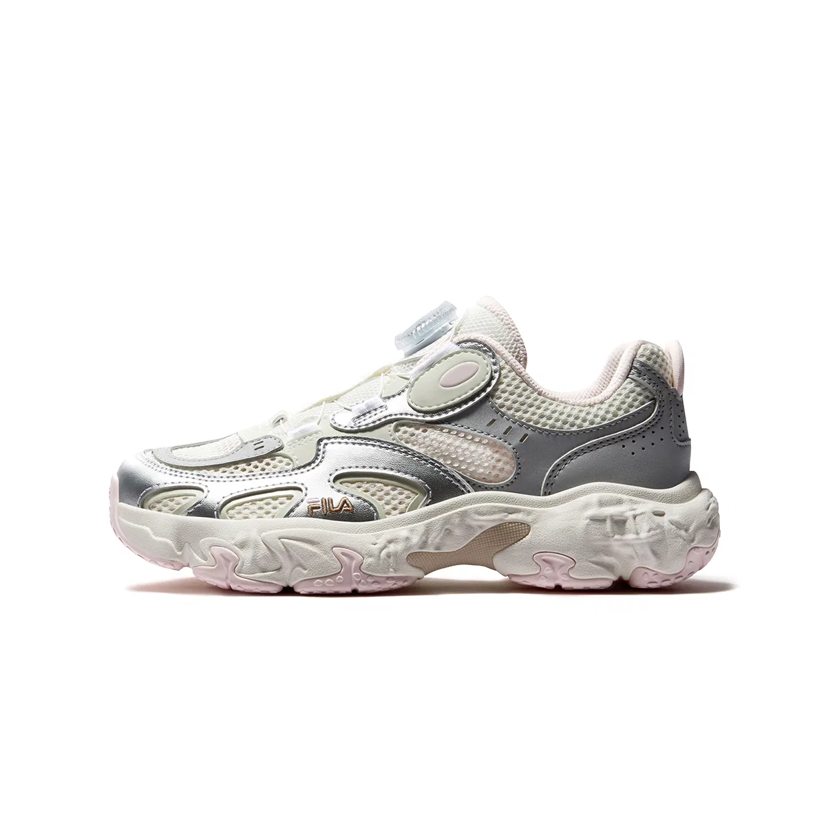 Кроссовки беговые Heritage FHT Synthetic Leather, Textile Snow/Space Silver детские FILA KIDS