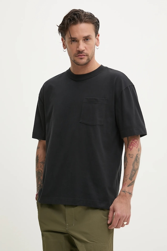 

Хлопковая футболка Hollister Co., черный