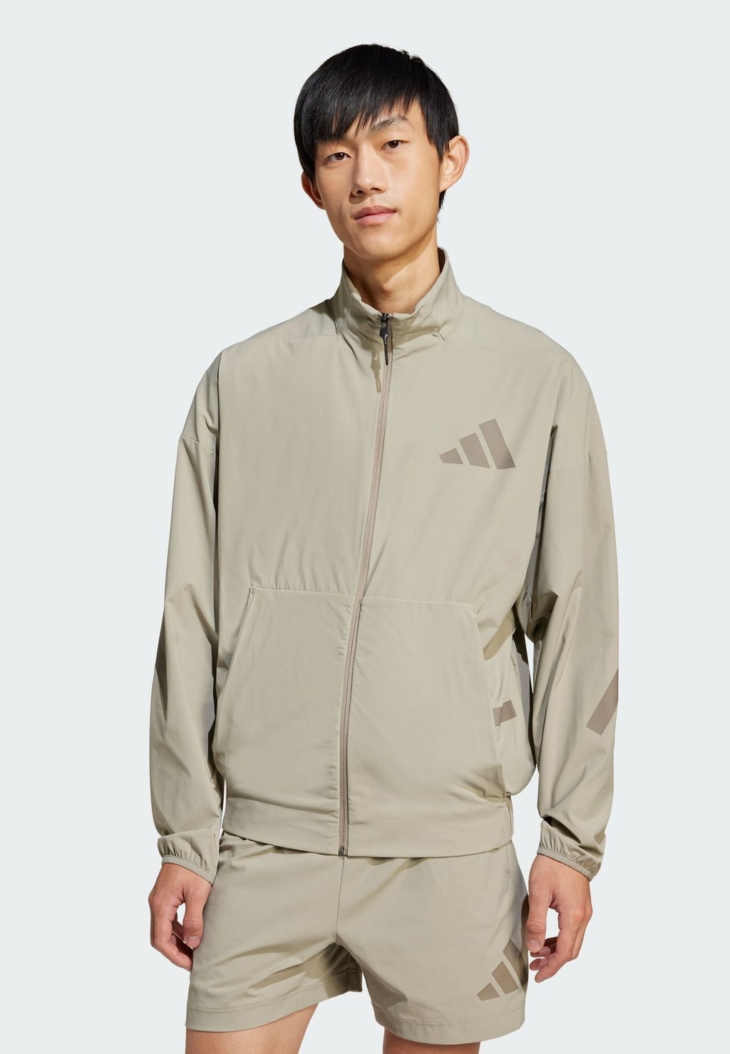 

Тренировочная куртка Z.N.E. WOVEN TRACK Adidas Sportswear, бежевый