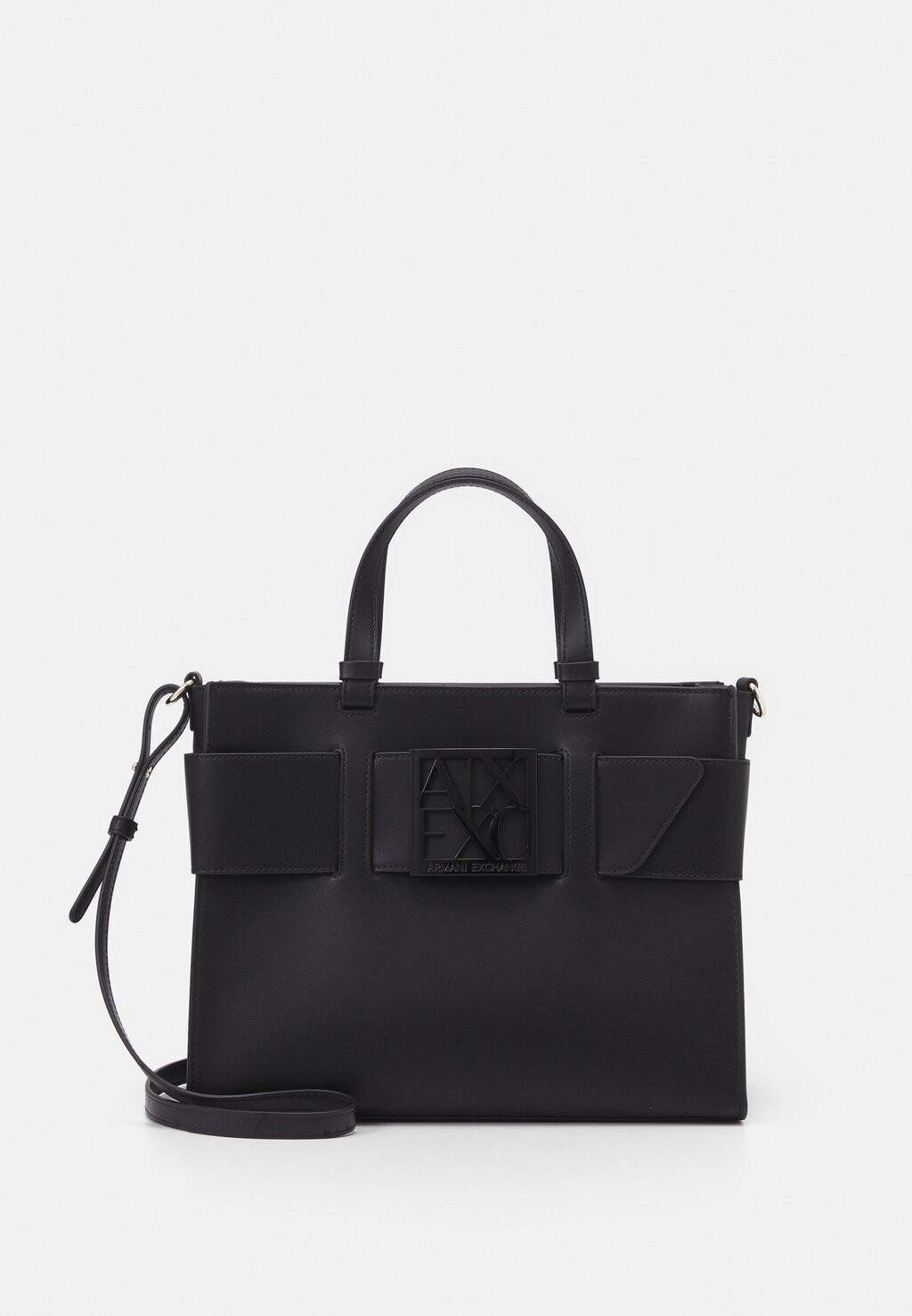 

Сумка через плечо Armani Exchange с декоративным ремнем и пряжкой, черный
