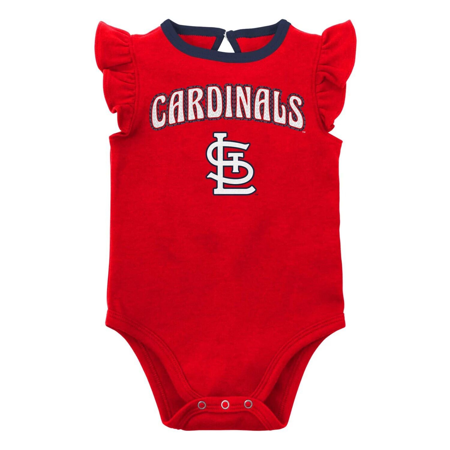 Комплект из двух боди Infant Red/Heather Grey St. Louis Cardinals Little Fan Outerstuff — фото 2