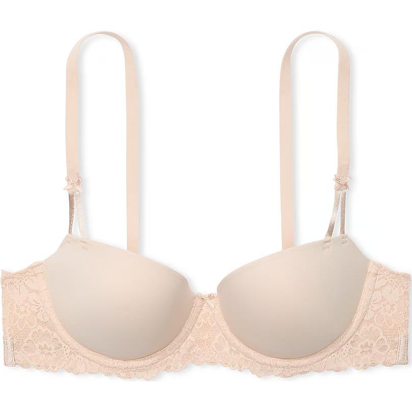 

Victoria's Secret Розовый Wink Lightly Lined Balconette Бюстгальтер / Marzipan Бюстгальтер Женский Almond Candy