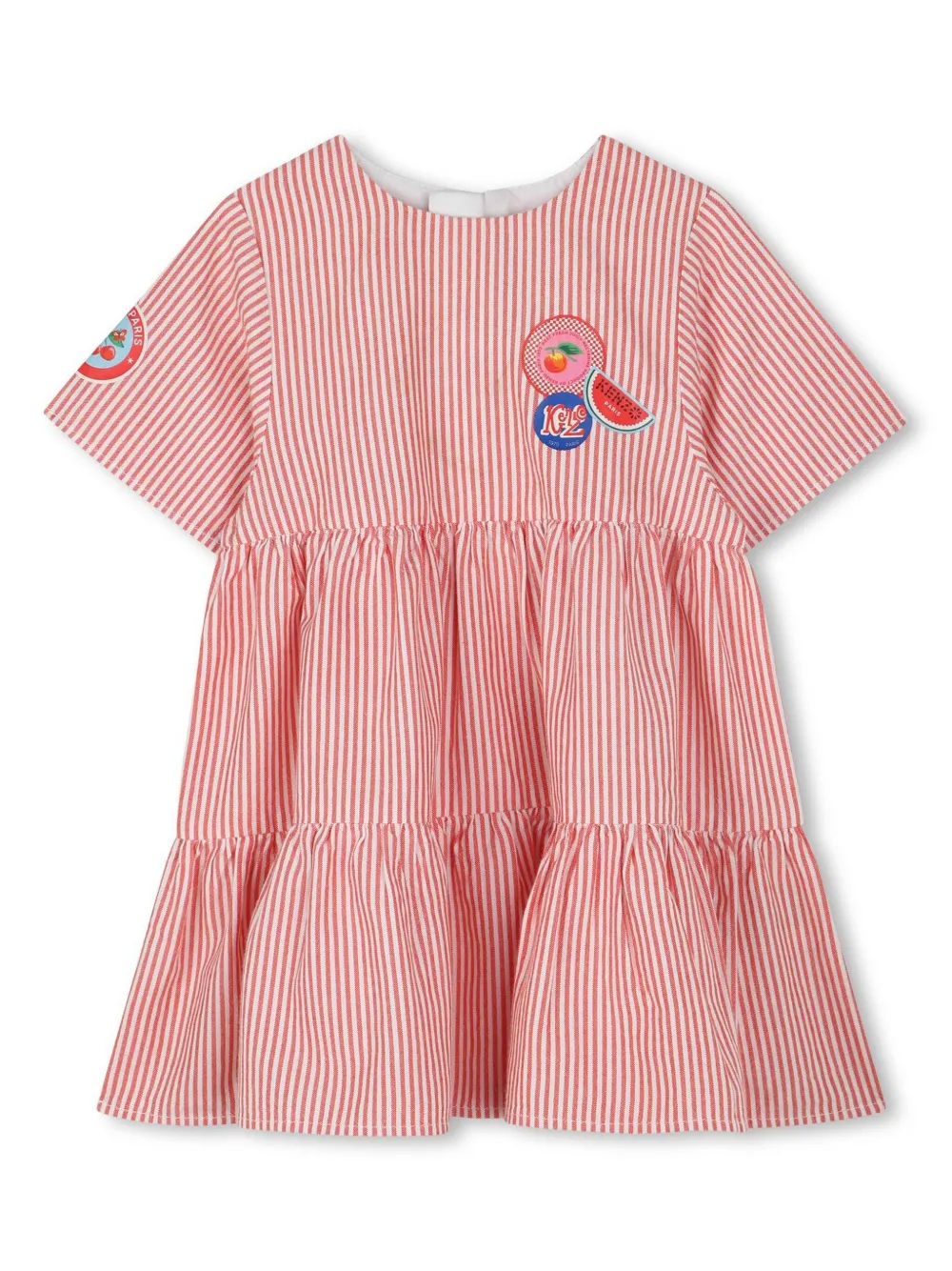 

Платье в полоску Kenzo Kids, красный