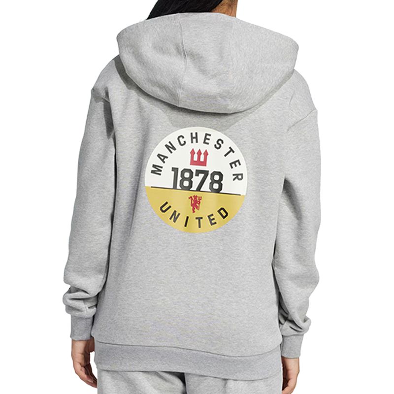 Толстовка manchester united gray для детей 3-7 лет Adidas Originals, серый — фото 4
