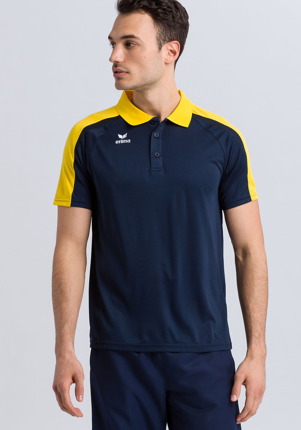 

Поло erima Liga 2.0, цвет new navy/gelb/dark navy