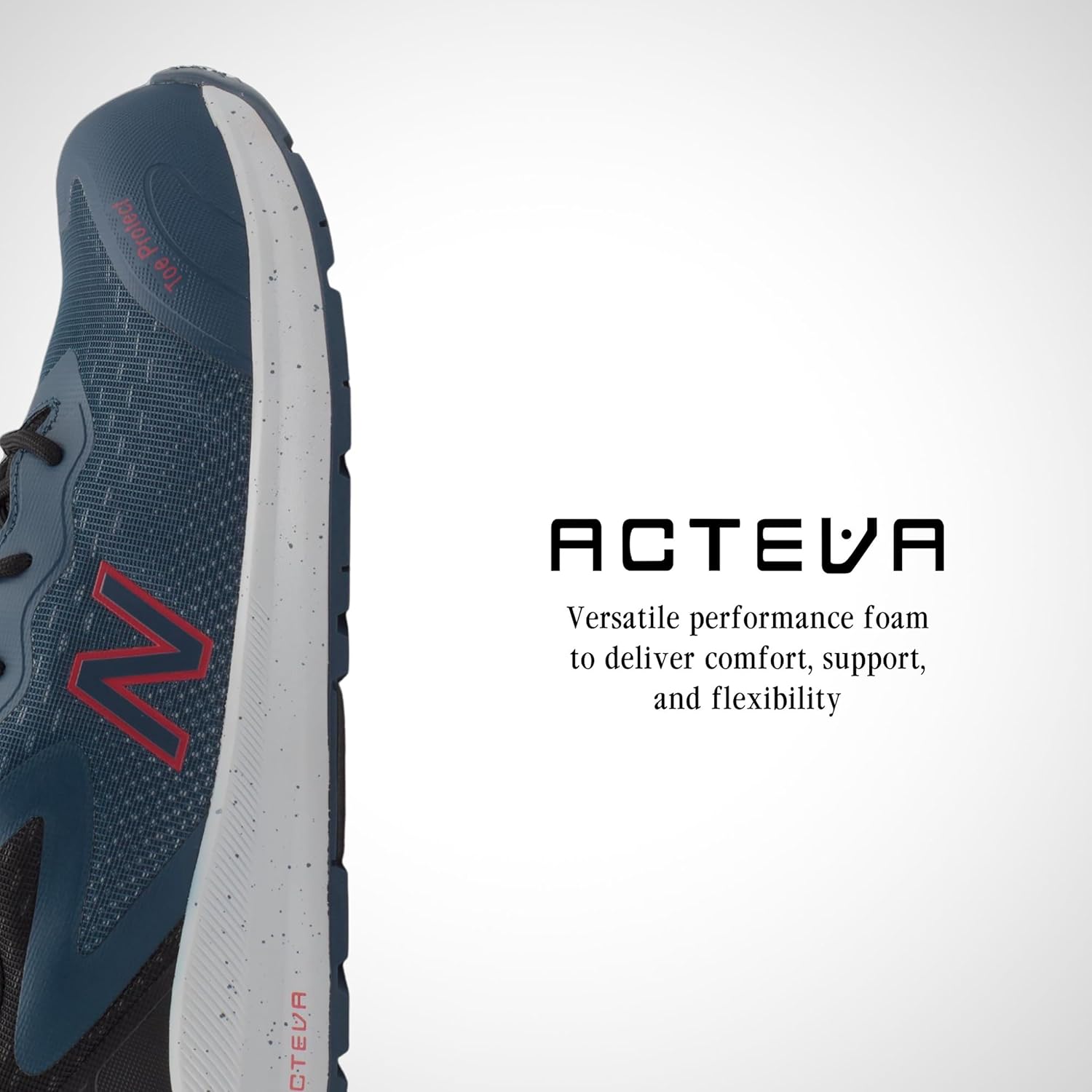 Мужские ботинки New Balance с композитным носком - противоскользящие, защищают от электричества, устойчивы к проколам - для промышленности и строительства, красный — фото 4