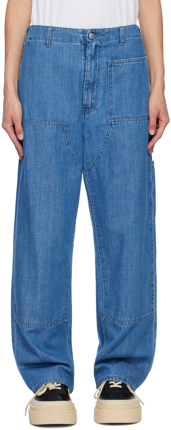 

Синие джинсы для спецодежды MM6 Maison Margiela