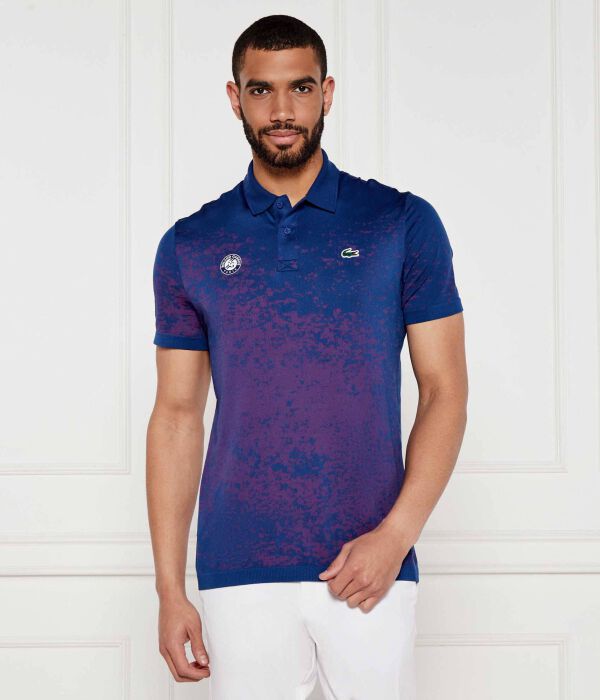 

Рубашка поло Lacoste x Roland Garros Slim fit Lacoste, фиолетовый